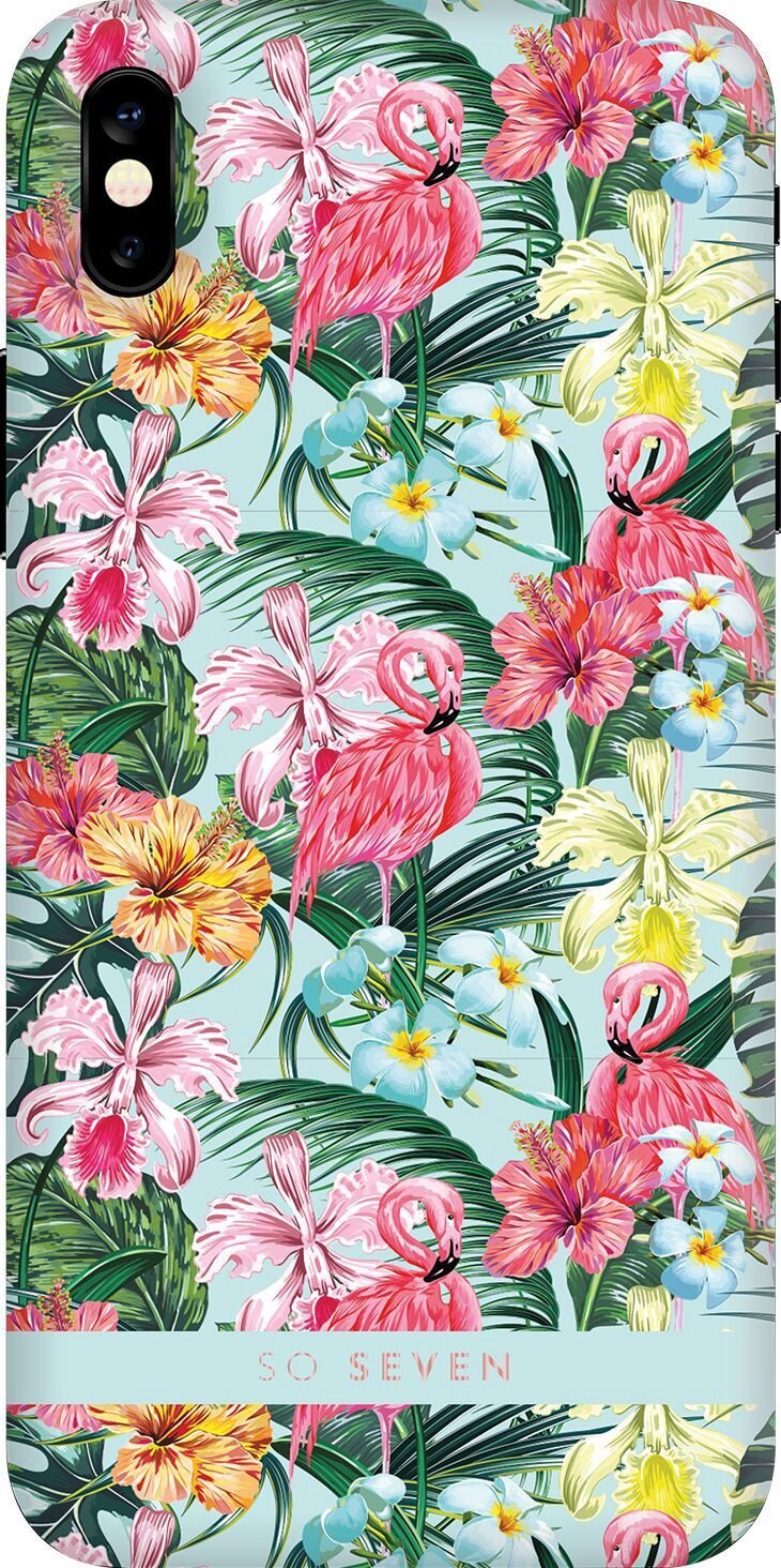 Plastik So Seven Ümbris Rio De Janeiro iPhone X/ iPhone XS (roosa lilled/flamingo)