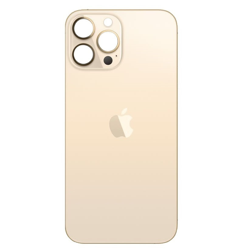 Varuosa iPhone 13 Pro tagumine klaas suurema avaga kaamera jaoks (kuldne)
