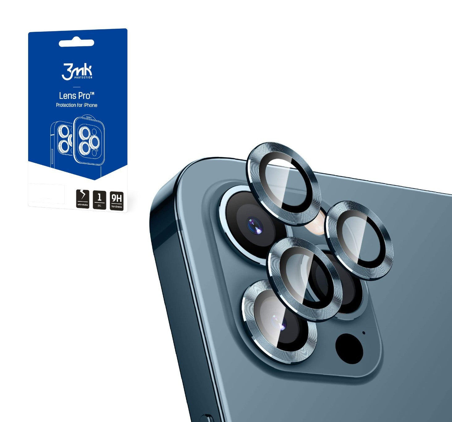 Kaitseklaas 3Mk tagakaamerale Iphone 14 Pro / 14 Pro Max (lilla)