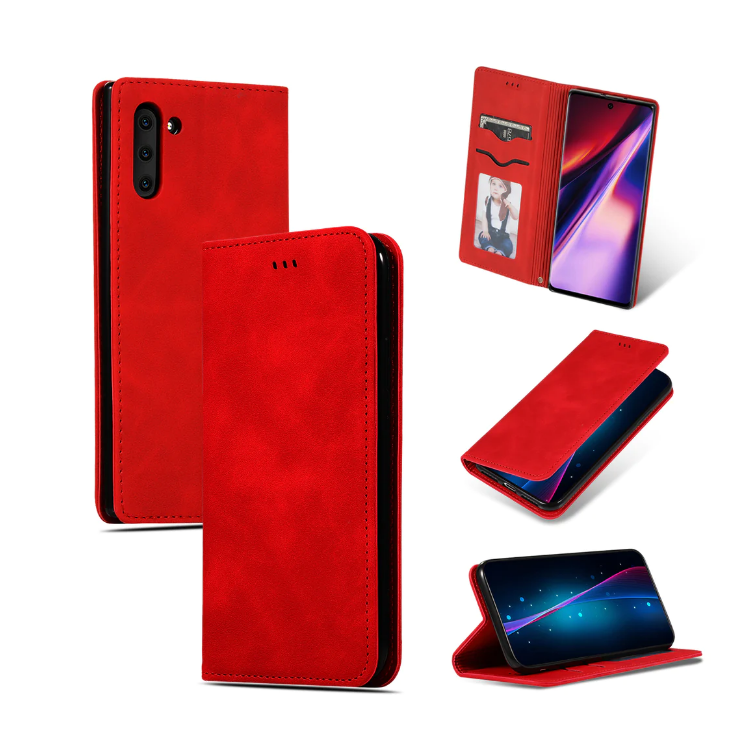 Ümbris kaanega Business Style Xiaomi Poco X5 Pro/ Note 12 Pro (punane)