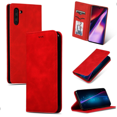 Ümbris kaanega Business Style Samsung S916 S23 Plus 5G (punane)