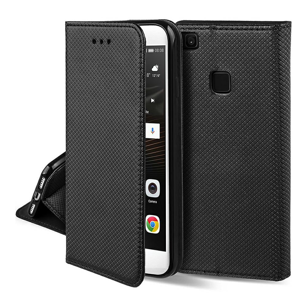 Ümbris kaanega Smart Magnet Xiaomi Redmi 9C / 9C NFC (must)