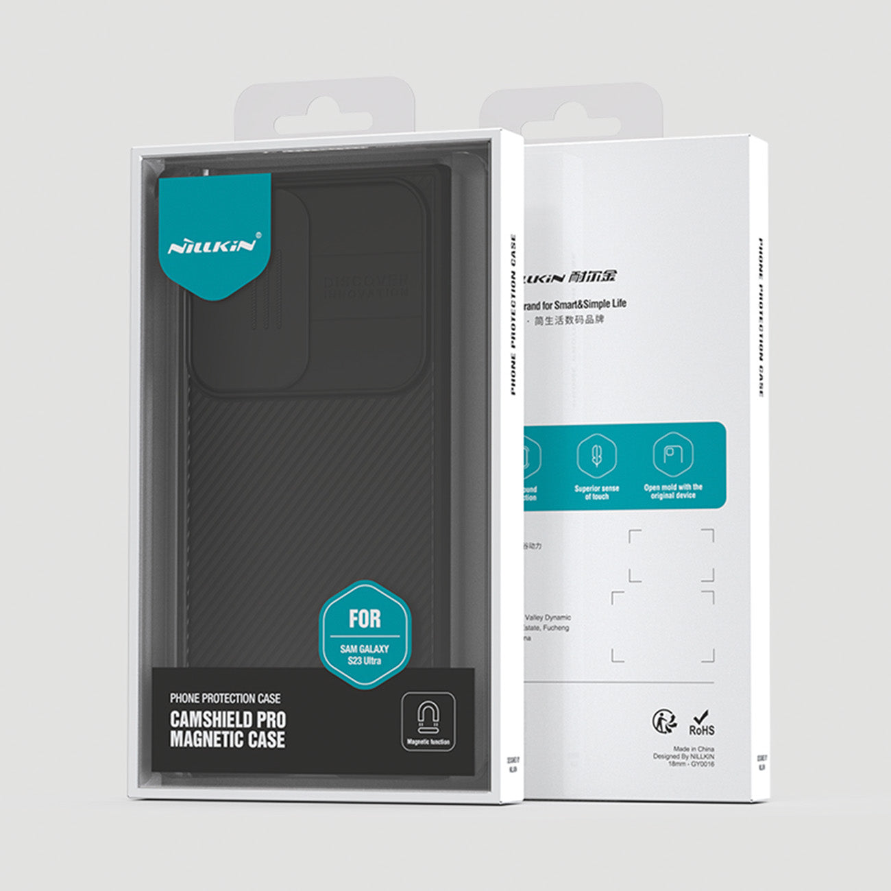 Ümbris Nillkin Camshield Pro Samsung Galaxy S23 Ultra MagSafe (must)