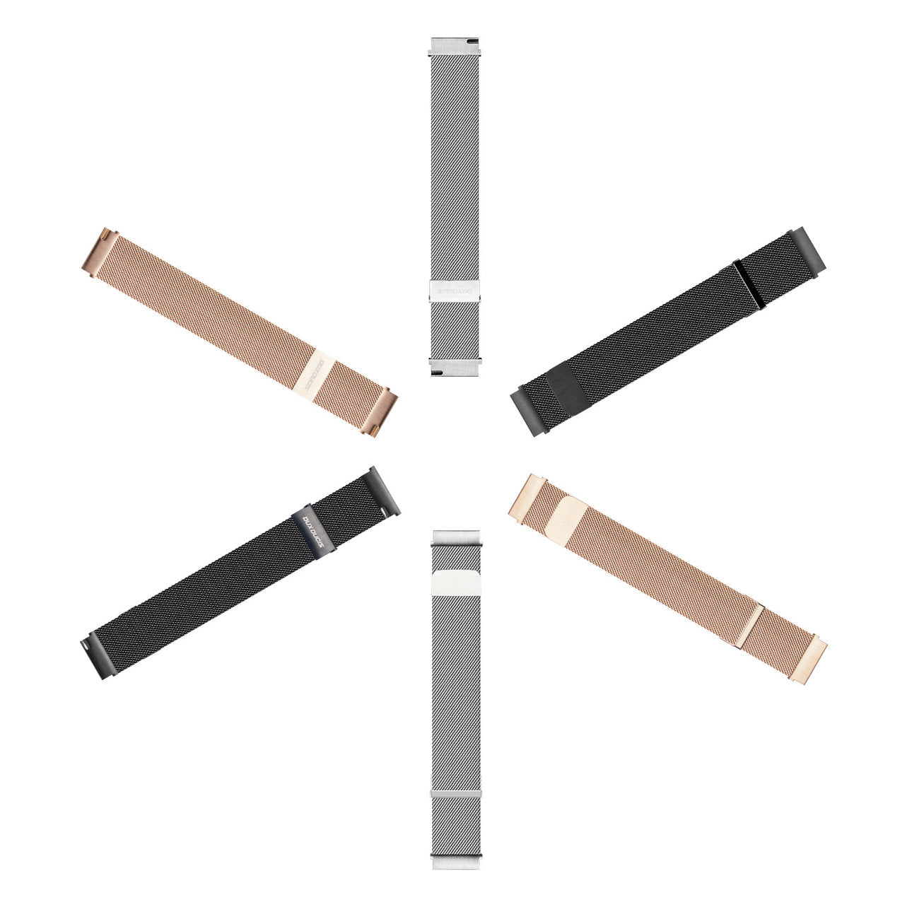 Kellarihm Dux Ducis Milanese Samsung / Huawei / Xiaomi 22mm (hõbedane)