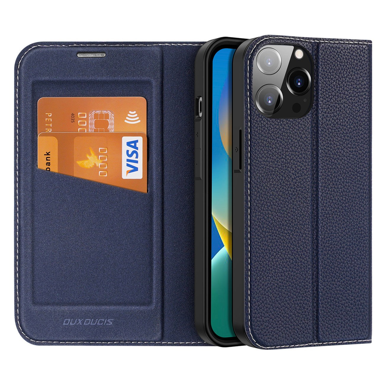 Ümbris kaanega Dux Ducis Skin X2 Samsung A14 4G / A14 5G (sinine)