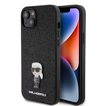 Karl Lagerfeld Ümbris KLHCP15MGKNPSK  Fixed Glitter Metal Ikonik iPhone 15 Plus (must)