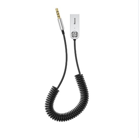 Adapter Baseus Bluetooth 5.0, USB - 3.5mm autole (hõbe/must)