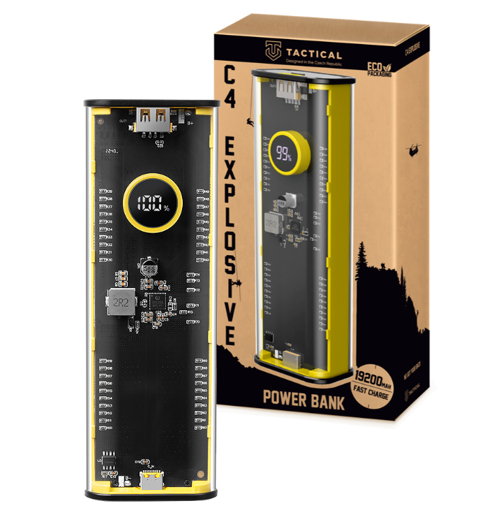 Akupank Tactical C4 Explosive 19200mAh 20W (kollane)