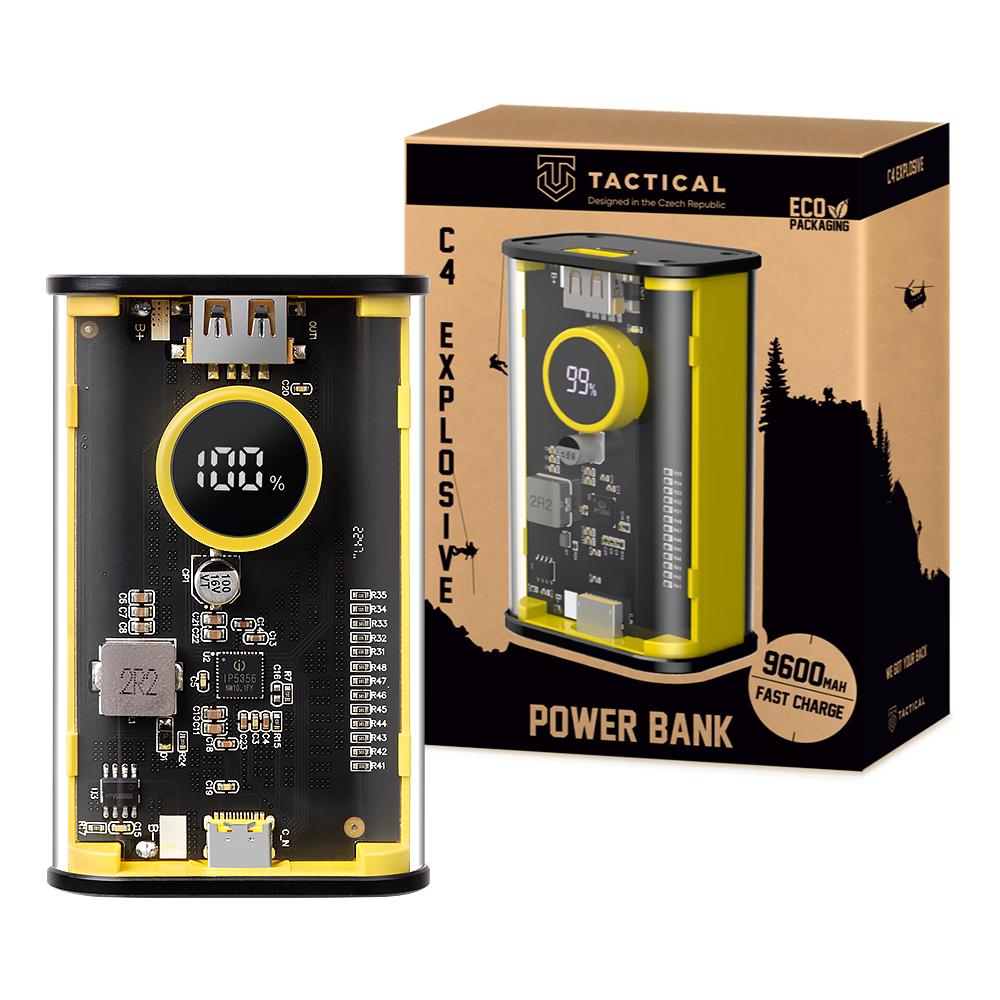 Akupank Tactical C4 Explosive 9600mAh 22.5W (kollane)