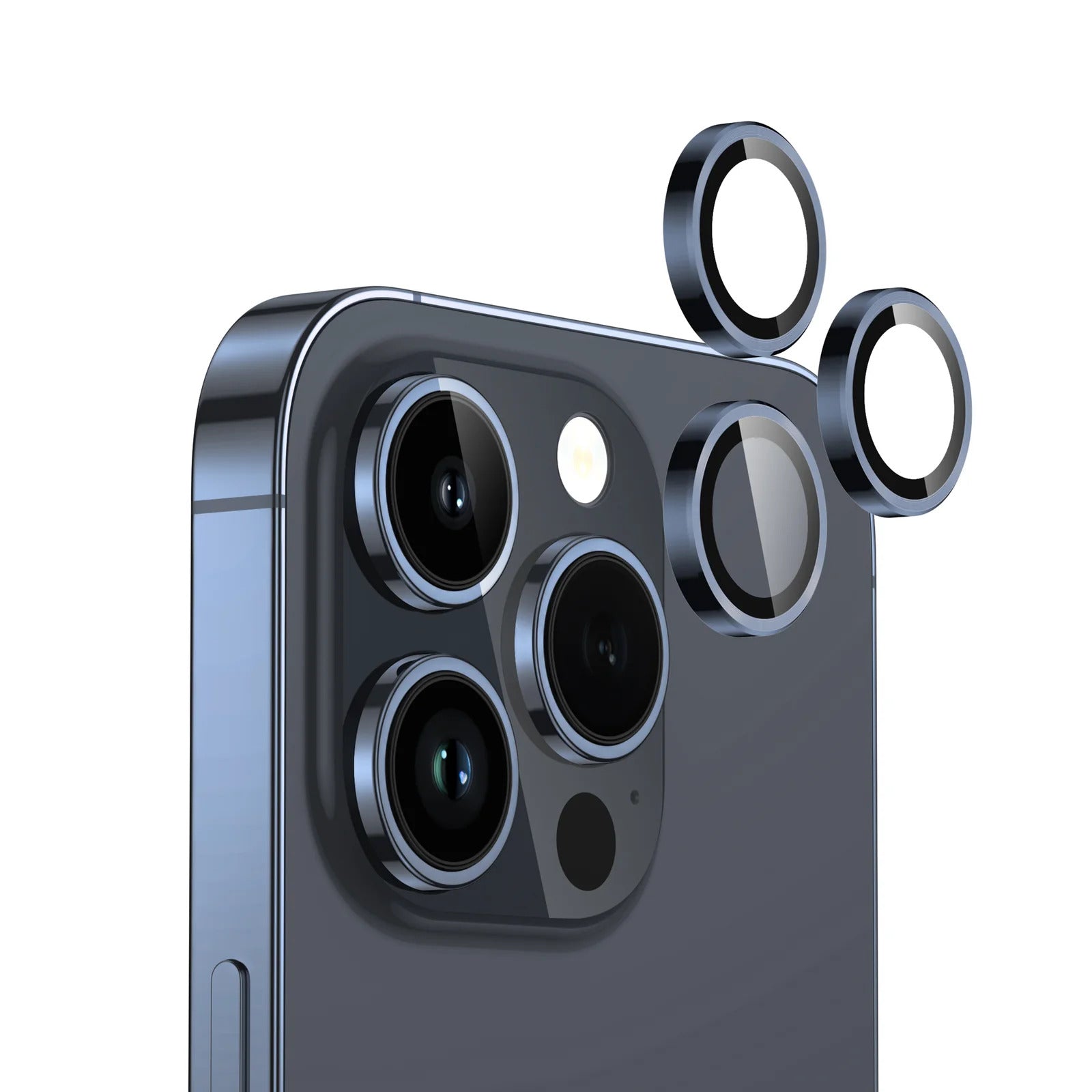 Kaitseklaas Mr. Monkey tagakaamerale Iphone 15 Pro / 15 Pro Max / 16 Pro / 16 Pro Max / 17 Pro / 17 Pro Max (sinine)