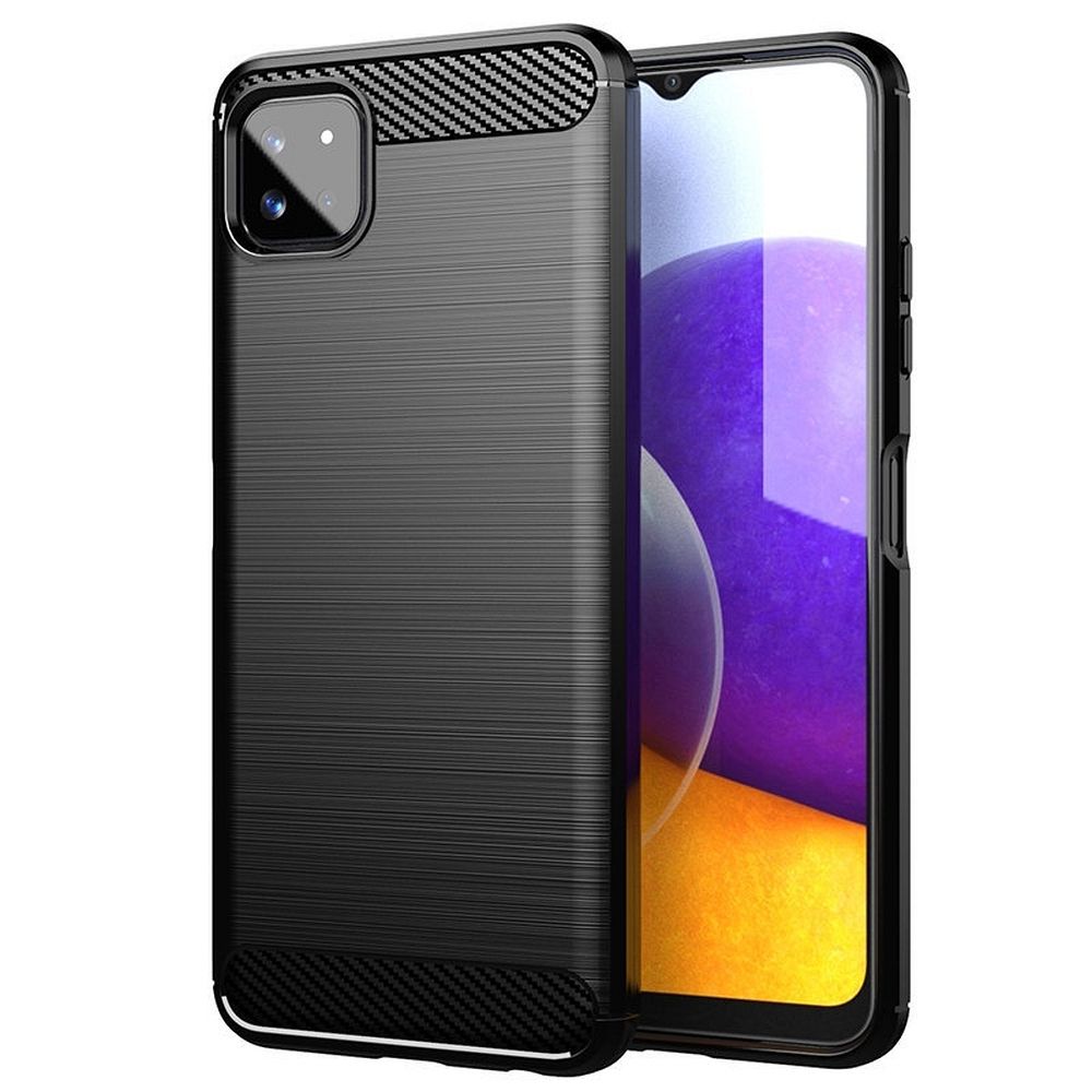 Silikoon Carbon Lux Samsung Galaxy A22 5G (must)