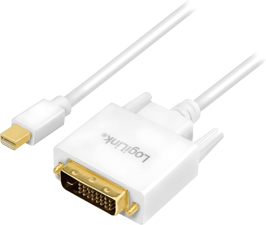 Logilink Mini DP to DVI, 15cm (valge)