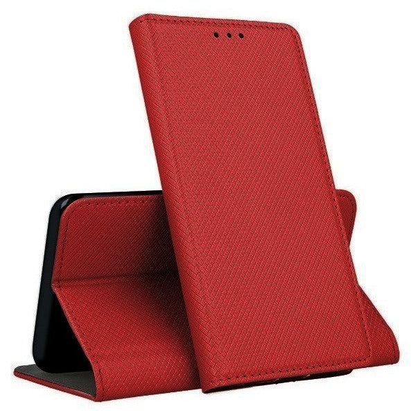 Ümbris kaanega Smart Magnet Samsung Galaxy S21 FE (punane)