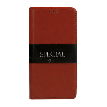 Ümbris kaanega Book Special nahast Iphone X/XS (pruun)