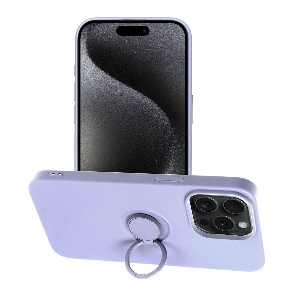 Silikoon Forcell Ring Iphone 15 Pro (lilla)