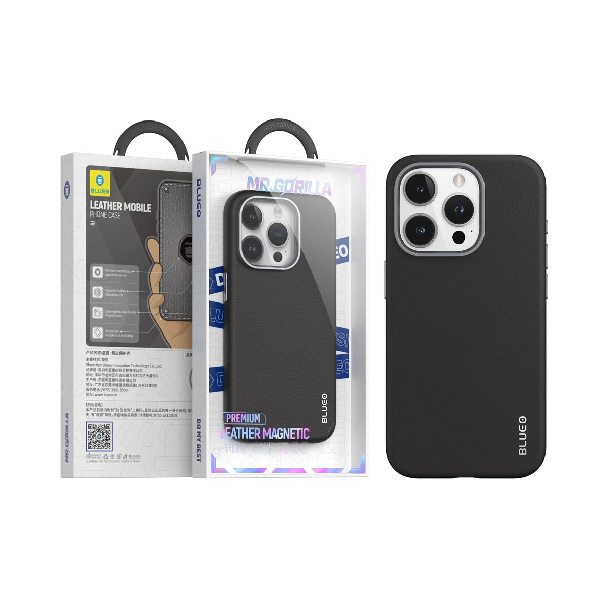Ümbris Premium Leather Case with Magnetic Iphone 15 Plus (must)