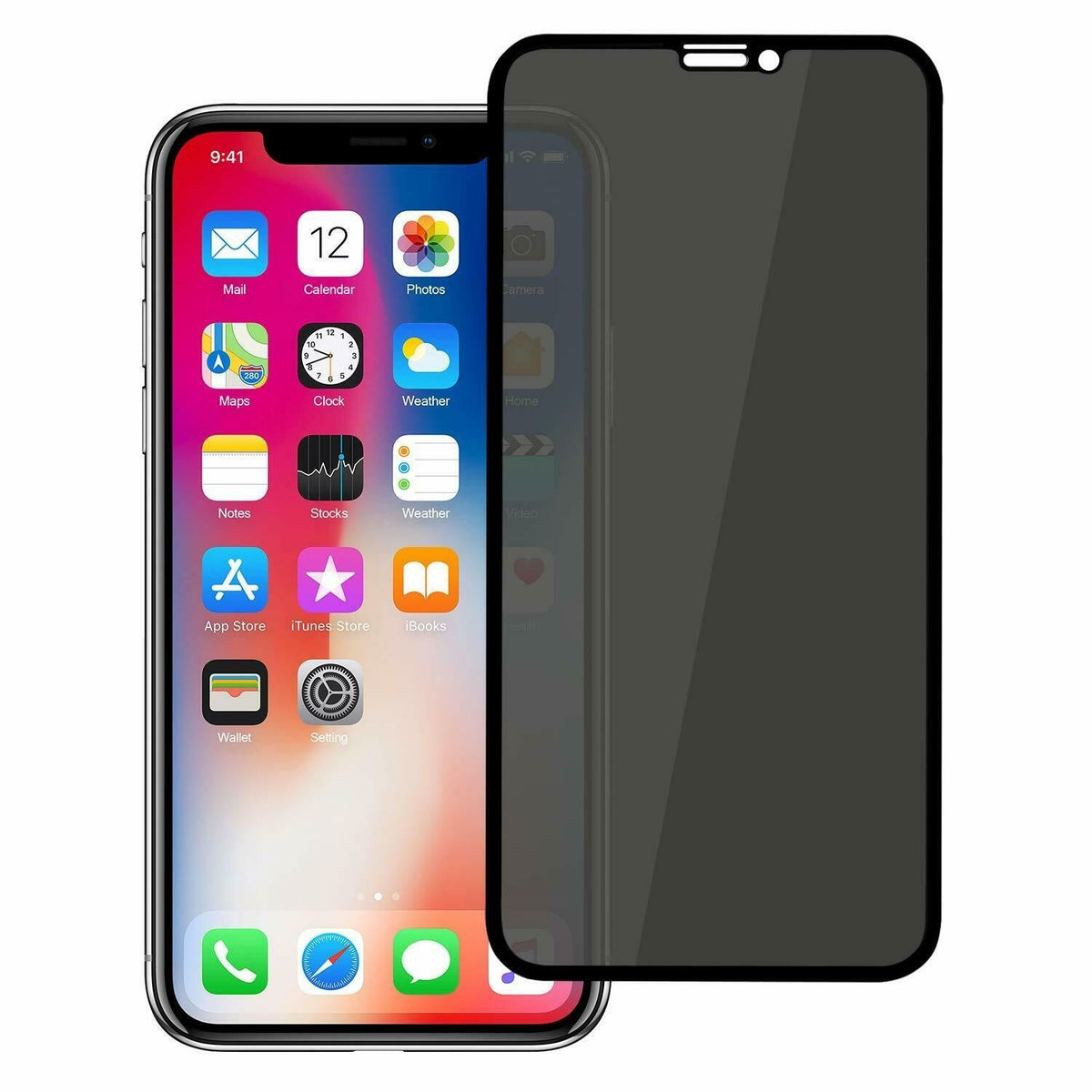 Kaitseklaas Full Glue Privacy iPhone 14 Pro (must)