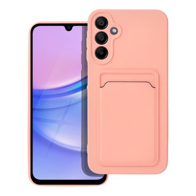Silikoon Forcell Card Samsung A14 (roosa)