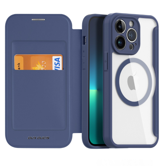 Ümbris kaanega Dux Ducis "Skin X Pro" Iphone 14 Pro Max (sinine)