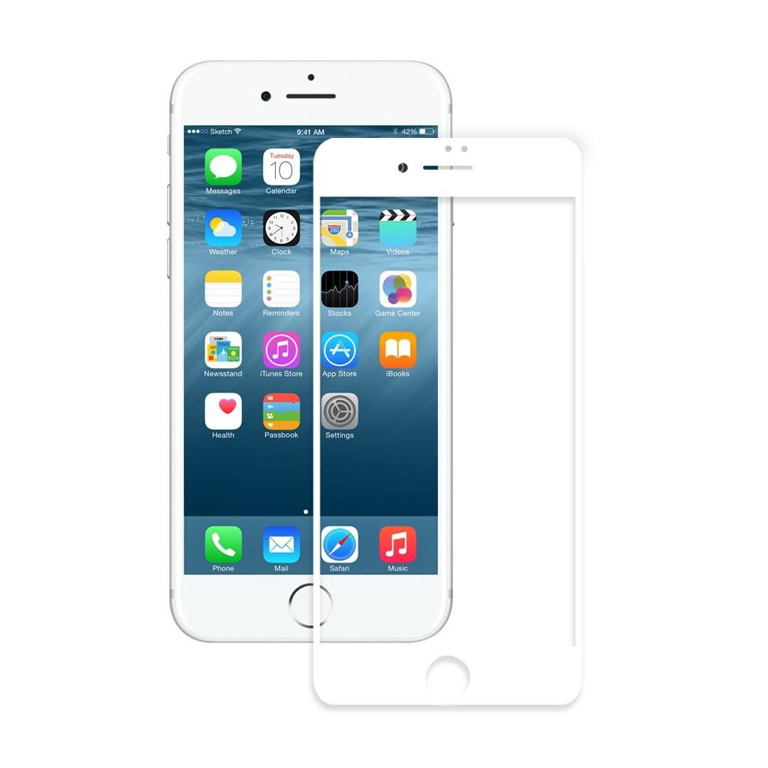 Kaitseklaas Full Glue iPhone 7 Plus/ Iphone 8 Plus (valge)