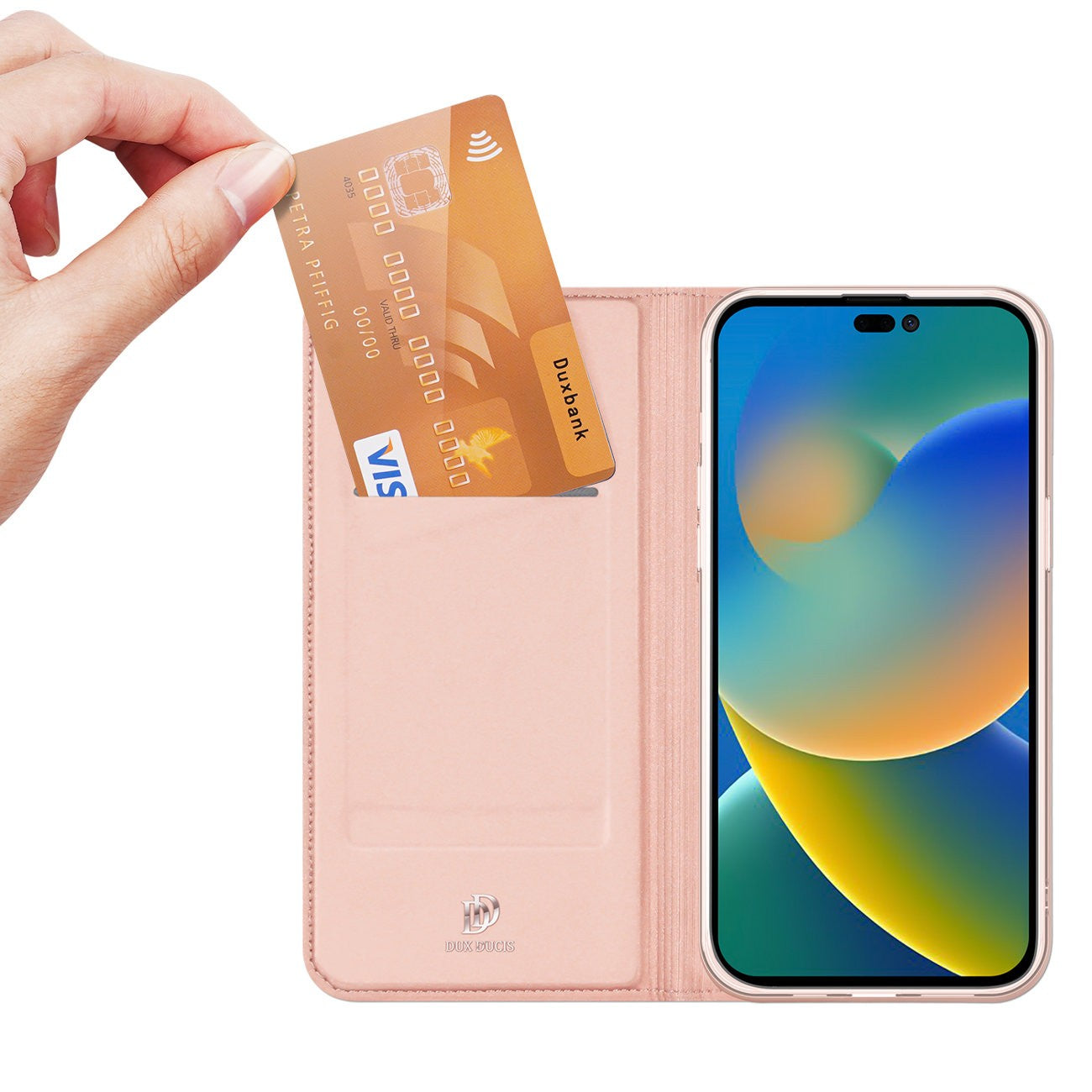 Ümbris kaanega Dux Ducis Skin Pro Samsung A155 A15 4G / A156 A15 5G (roosakuld)