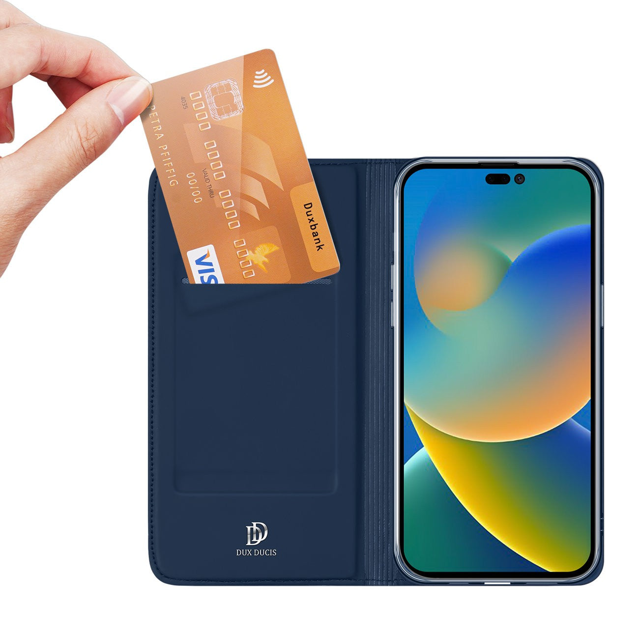 Ümbris kaanega Dux Ducis "Skin Pro" iPhone 14 Plus (sinine)