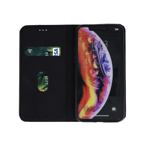 Ümbris kaanega Smart Senso Samsung A136 A13 5G / A047 A04s (must)