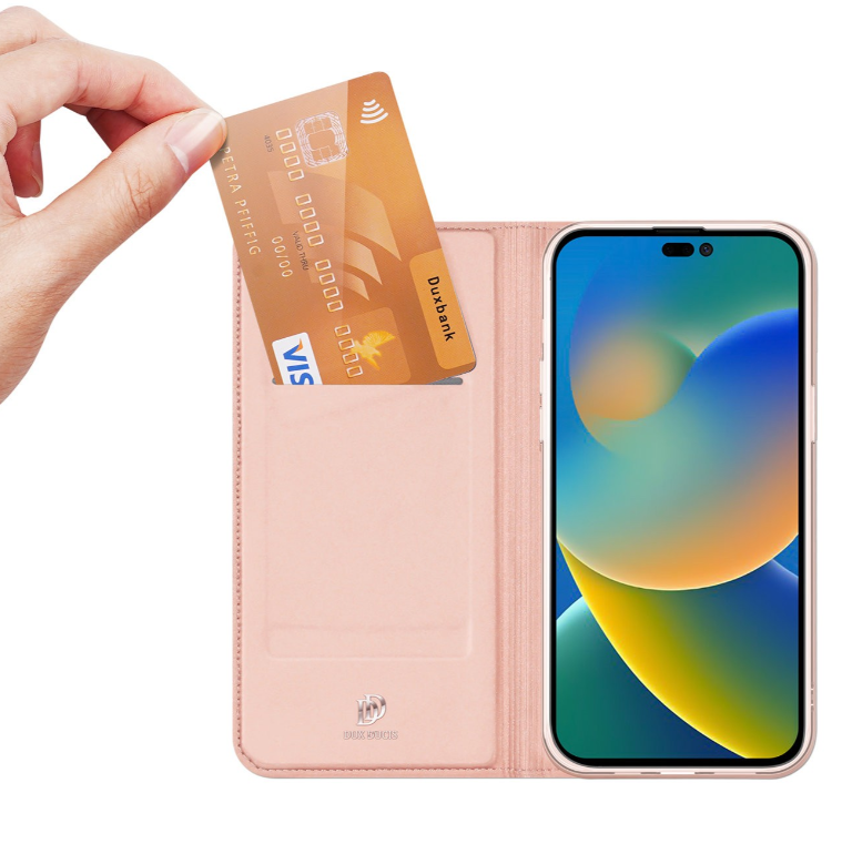 Ümbris kaanega Dux Ducis "Skin Pro" Samsung Galaxy A346 / A34 5G (roosa-kuldne)