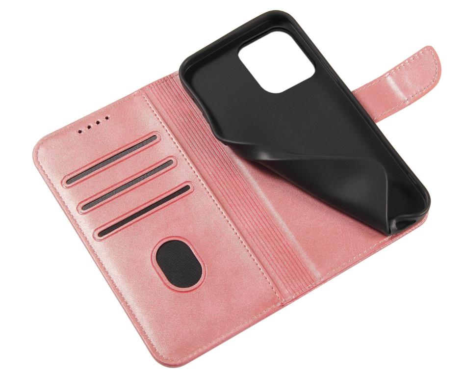 Ümbris kaanega Wallet Case iPhone 13 Pro (roosa)
