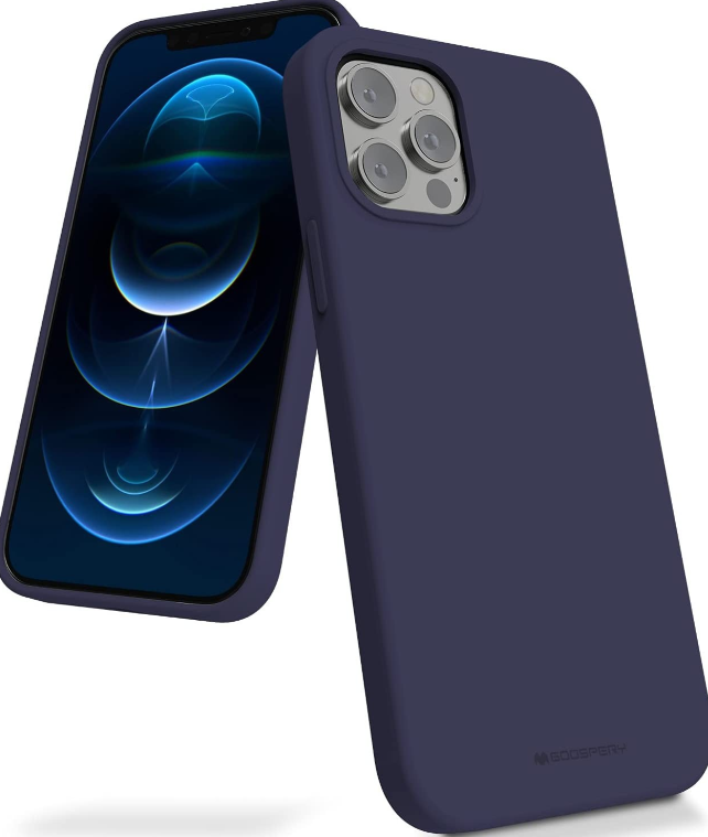 Silikoon "Mercury Silicone" Iphone 12 Pro max ( tumesinine)