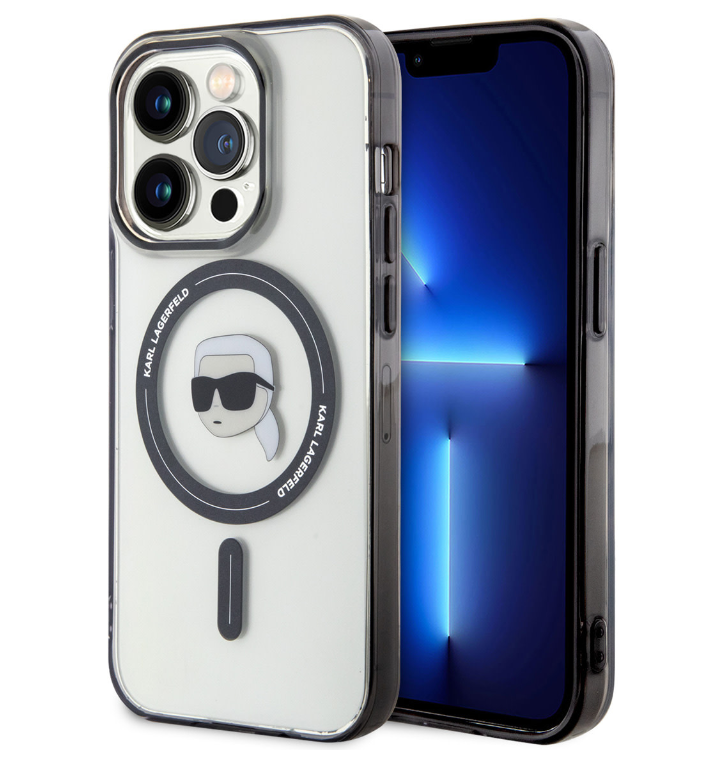 Karl Lagerfeld Ümbris KLHMP15LHKHNOTK MagSafe iPhone 15 Pro (läbipaistev)