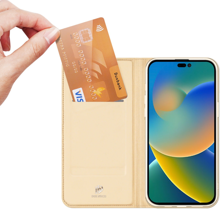 Ümbris kaanega Dux Ducis "Skin Pro" Xiaomi Redmi 11A / 12C / Poco C55 (kuldne)