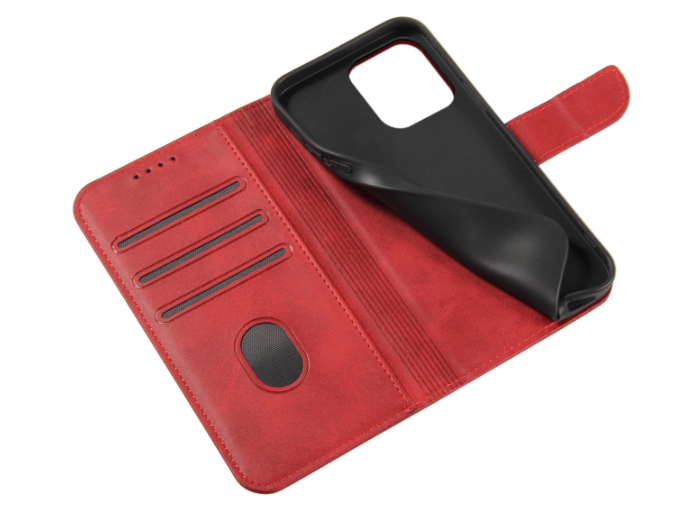 Ümbris kaanega Wallet Case iPhone 15 Plus (punane)