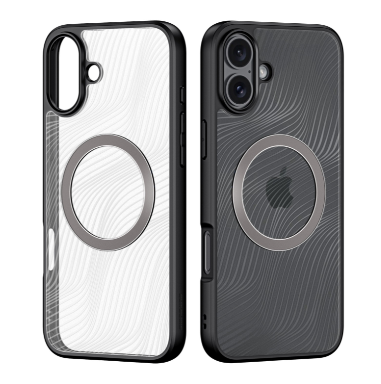 Ümbris Dux Ducis Aimo Mag iPhone 16 (läbipaistev / must)