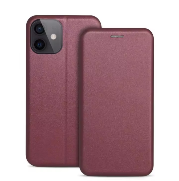 Ümbris kaanega Book Elegance Xiaomi Redmi 13 4G / Redmi 13 5G / Poco M6 4G (viinamari)