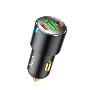 Autolaadija Hoco NZ6 2xType-C PD / QC 3.0 (must)