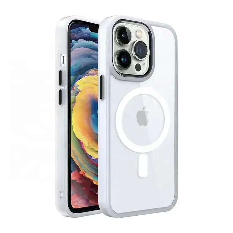 Ümbris Premium Mag Cover iPhone 13 Pro Max (valge)