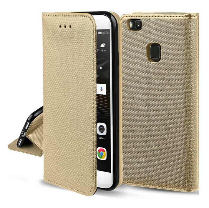 Ümbris kaanega Smart Magnet Xiaomi Redmi 13 4G / Redmi 13 5G / Poco M6 4G (kuldne)