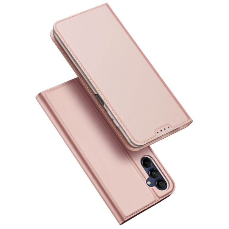 Ümbris kaanega Dux Ducis "Skin Pro" Samsung A165 A16 4G / A166 A16 5G (roosa kuldne)