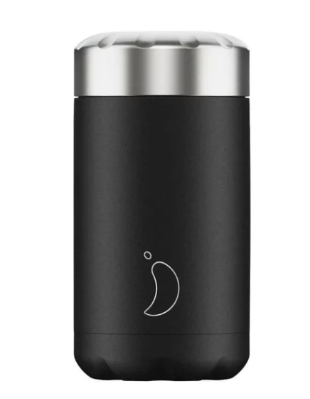 Chillys Food Pot Monochrome Black 500ml