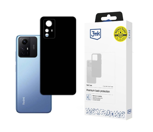 Silikoon 3mk Matt Case Xiaomi Redmi Note 12s (must)