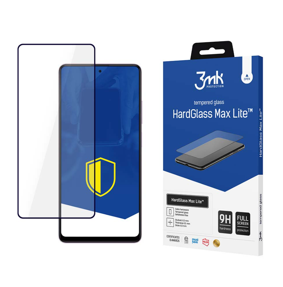 Kaitseklaas 3mk Hard Glass Max Lite Xiaomi Redmi Note 12 Pro 5G/12 Pro+ 5G/Poco X5 Pro 5G (must)