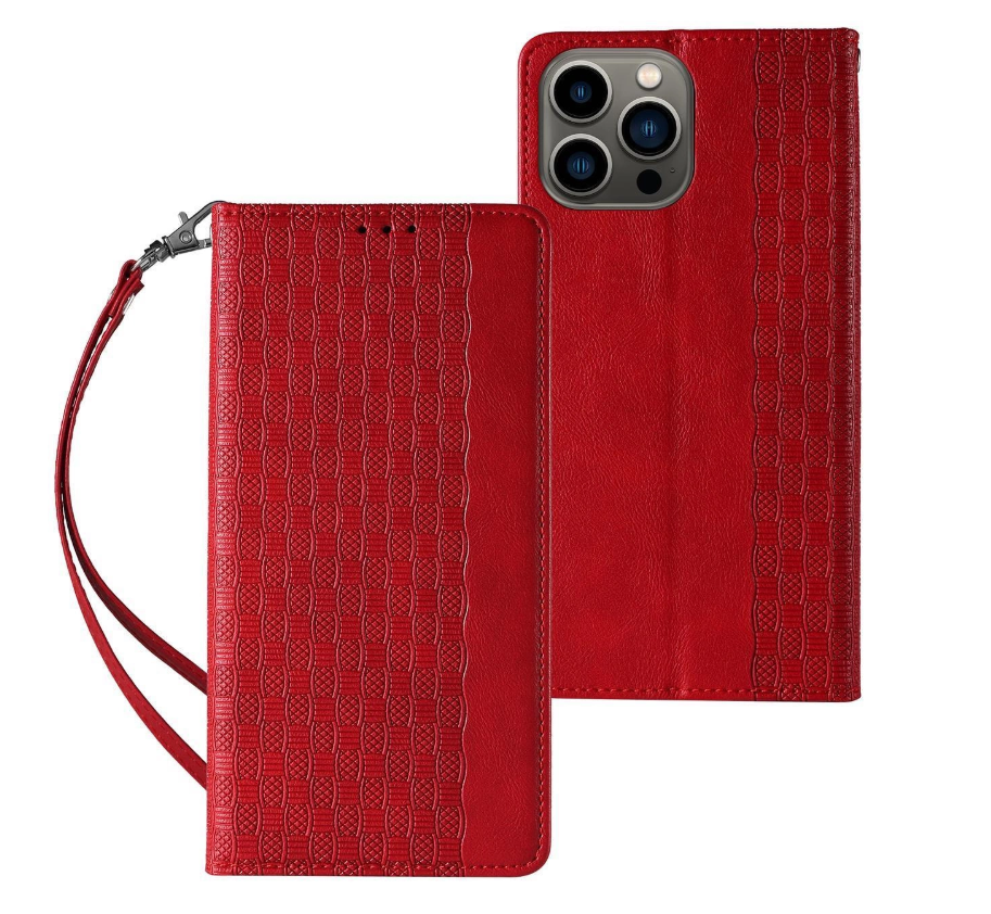 Ümbris kaanega Pouch Wallet iPhone 14 Pro (punane)