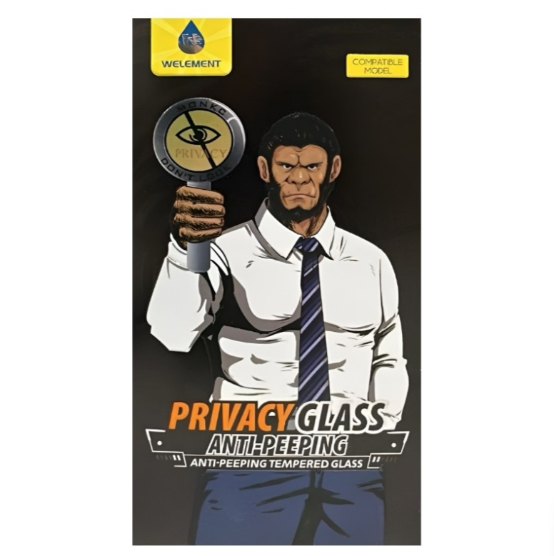 Kaitseklaas "Mr. Monkey Anti-Static Privacy" Full Glue Xiaomi 14T / 14T Pro (must)