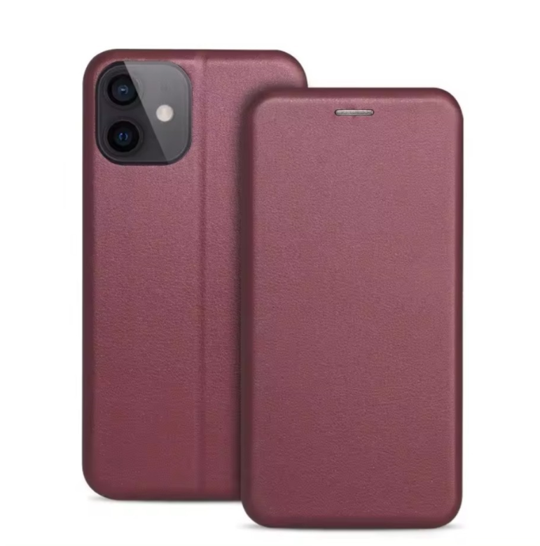 Ümbris kaanega Book Elegance Xiaomi Redmi Note 14 5G (viinamari)