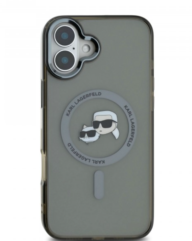 Karl Lagerfeld ümbris Magsafe KLHMP16SHLSKCK iPhone 16 (must)