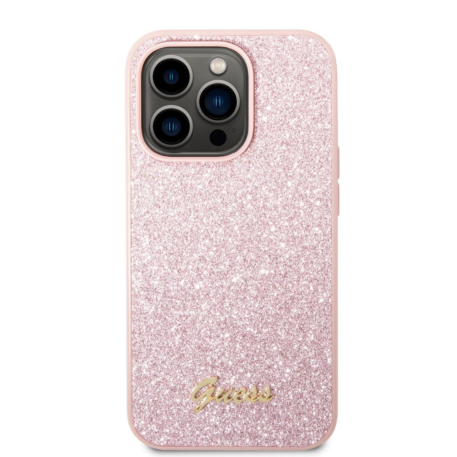 Guess Ümbris GUHCP14XHGGSHP Iphone 14 Plus (roosa glitter / Logo )
