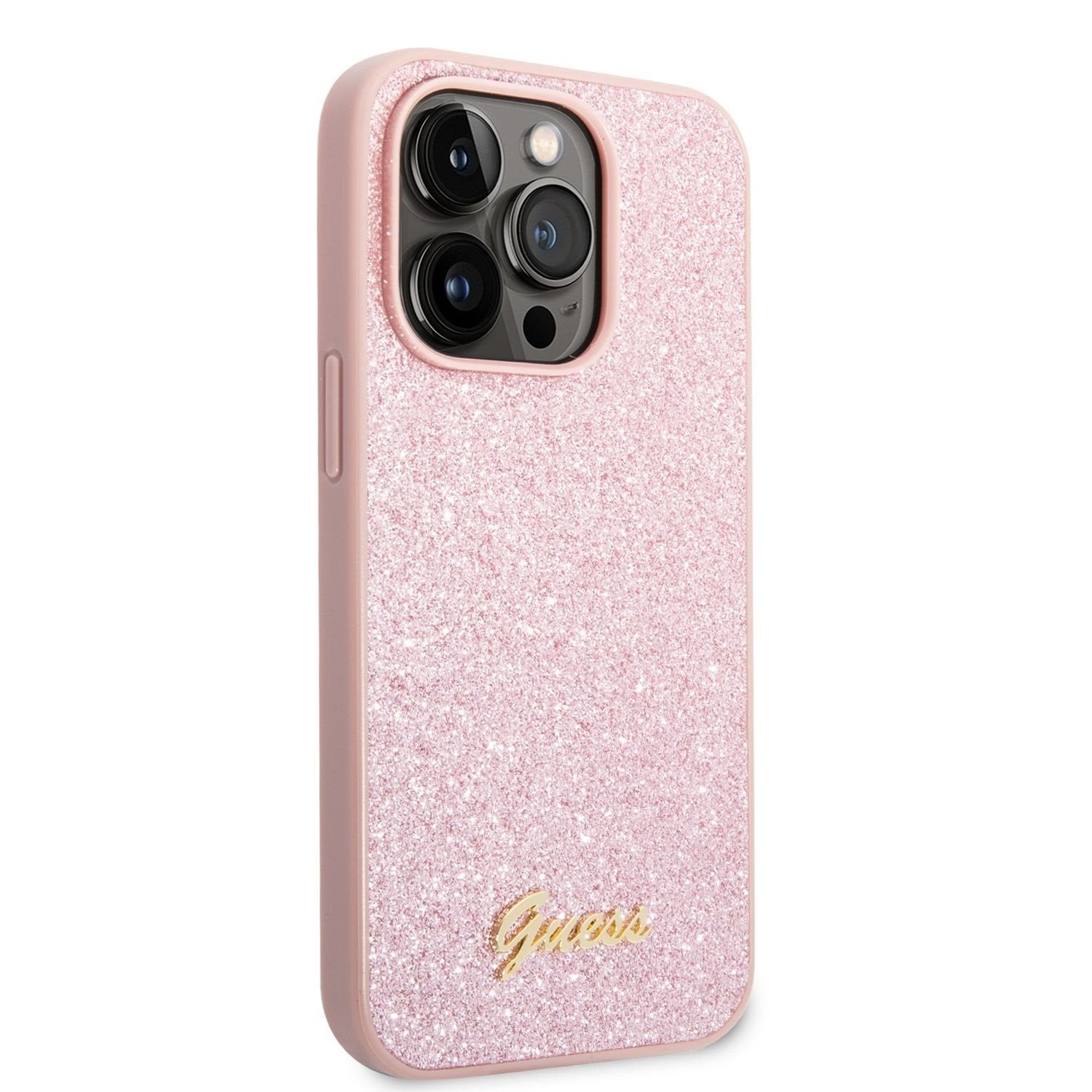 Guess Ümbris GUHCP14XHGGSHP Iphone 14 Plus (roosa glitter / Logo )
