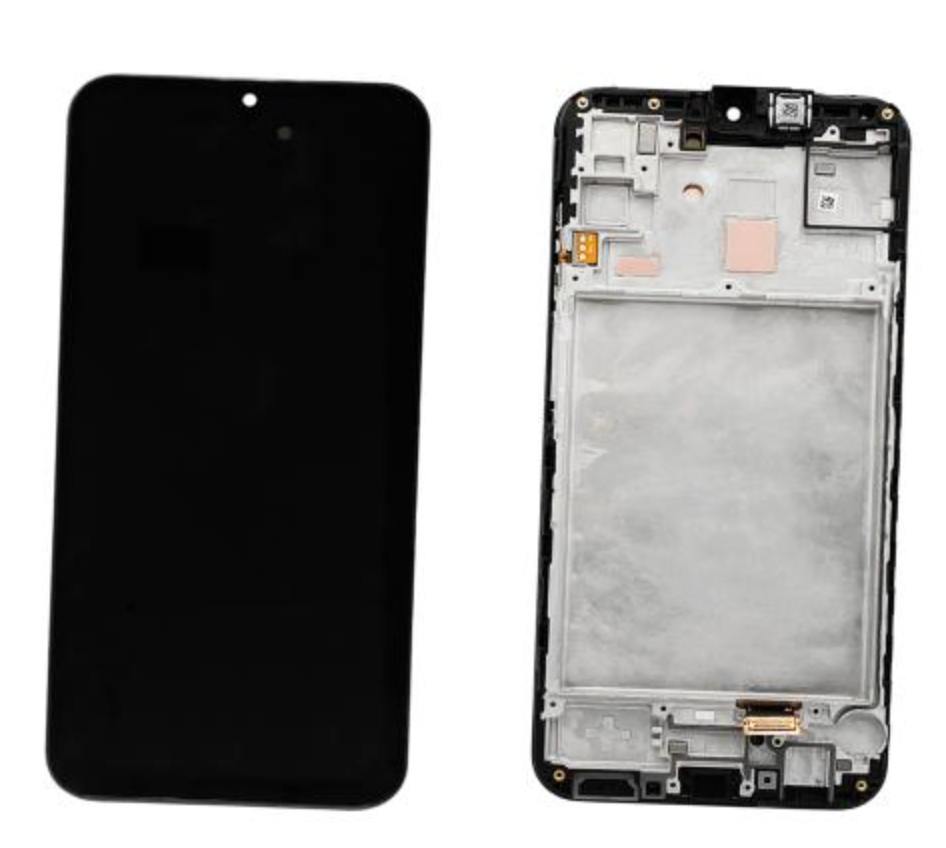 Varuosa Samsung A15 4G A155/ A15 5G A156 ekraan raamiga must (analoog)