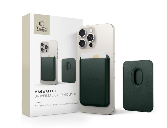 Kaarditasku Tech-Protect MagWallet (tumeroheline)